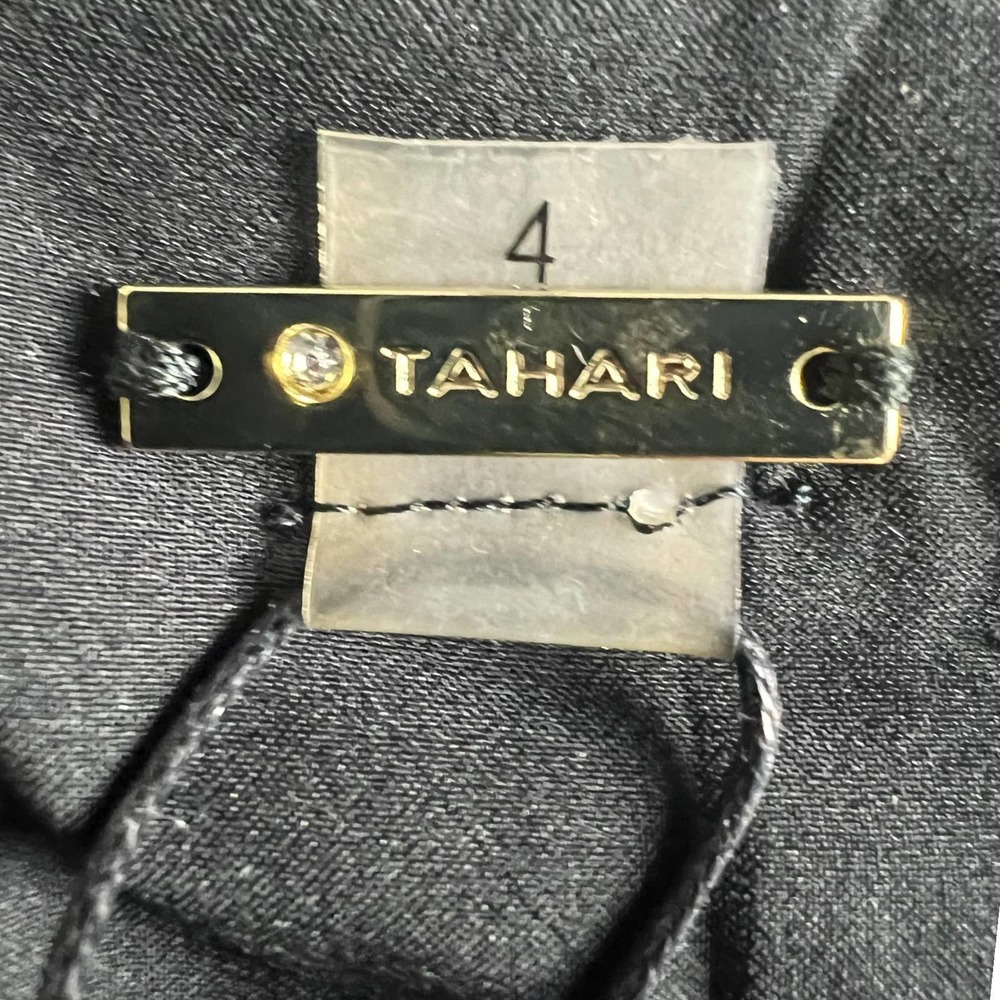 NWT TAHARI RHINESTONE EMBELLISHED BLACK JUMPSUIT - Picture 6 of 9